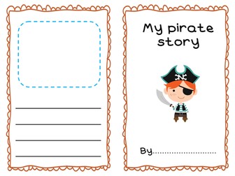 Pirate story booklet template
