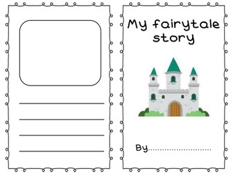 Fairy tale story writing template booklet