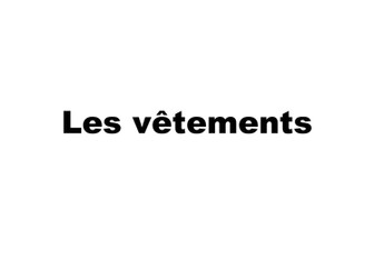 Les vetements