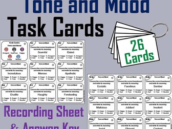 Tone and Mood Task Cards