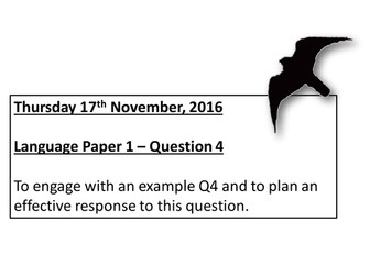 AQA New Spec Language Paper 1, Question 4