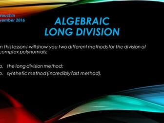 Algebraic-Long-Division