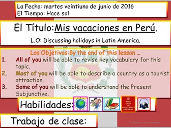 MIS VACACIONES EN PERU