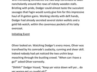 Oliver Twist modelled extended writing