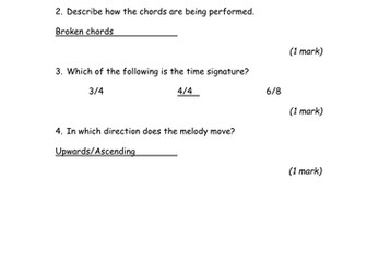 Classical Music Listening Test