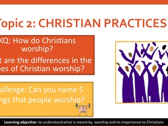 AQA GCSE RS: Christian Practices - Forms of Christian Worship