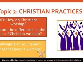 AQA GCSE RS: Christian Practices - Forms of Christian Worship