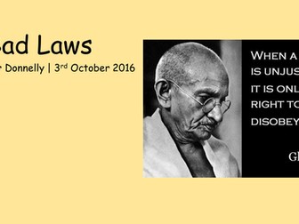 R.E Breaking a Bad Law