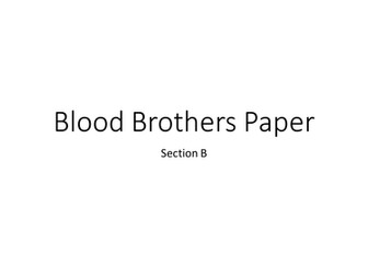 Blood Brothers AQA GCSE Drama - new specification - 3 theory lessons