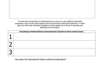 Lesson 10- Interactionist theories 1of2- A Level sociology AQA, Crime and Deviance