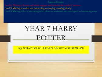 Harry Potter Year 7 Lessons