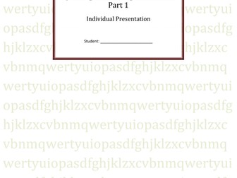 Speaking & Listening Presentation Booklet