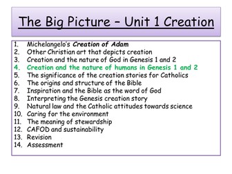 The Creation Story and the nature of humans.