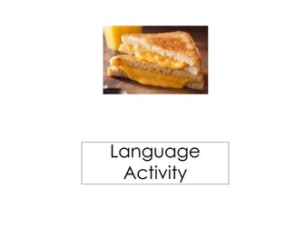 How to Make a Grilled Cheese Sandwich Fill in the Blank Passage with Picture Cards