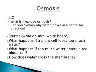 osmosis (new ocr spec)