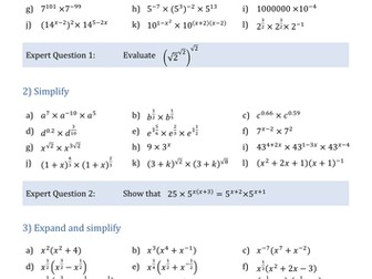 Multiplying indices - mixed tough examples