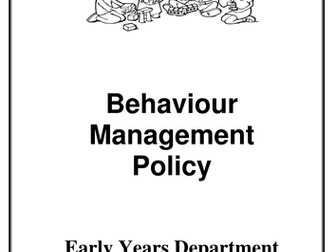 Behaviour Managment Policy for Early Years