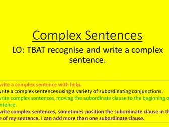 Complex sentences