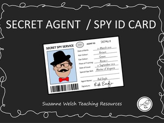 Spy ID / Secret Agent ID  -  Template