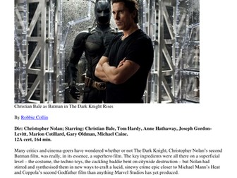 Review the film Batman: The Dark Knight Rises.