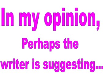 Statements for a Display AQA GCSE