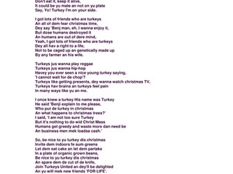 Interview Lesson Benjamin Zephaniah Talking Turkeys KS3 Christmas