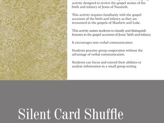 Silent Card Shuffle for the Infancy Narratives