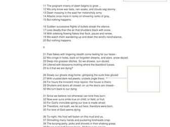 Exposure Wilfred Owen