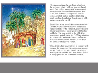 Using Christmas Cards to Teach the Story of Christmas