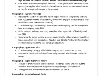 Iago in othello essay summary