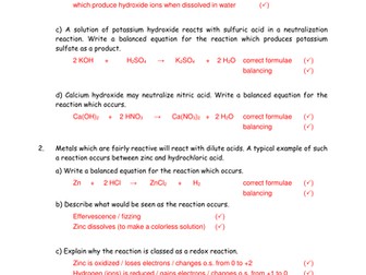 Acids and bases