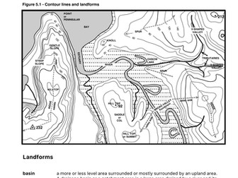 Topographic Map Skills 5 - Landforms