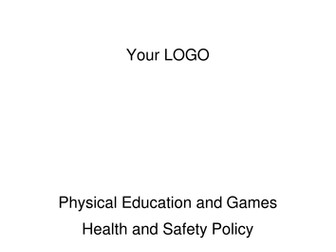 Template for PE Department Health and Safety Policy