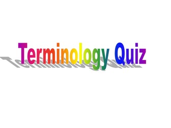 Terminology quiz for A level English Language or Language and Literature