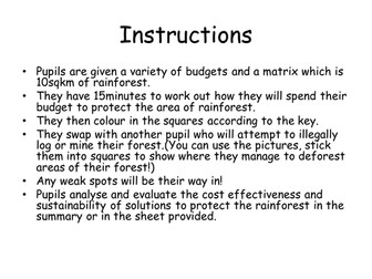 Save the Rainforest!