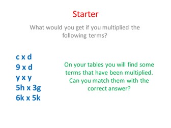 Expanding Brackets