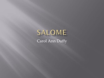 Duffy - Salome Introduction