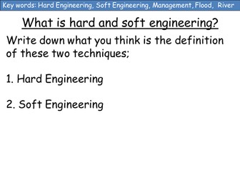 (New AQA) GCSE Rivers: Hard and Soft Engineering