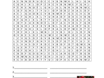 Joyeux Noel wordsearch and crossword