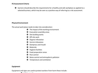 btec business level 3 unit 27 work experience assignment 2
