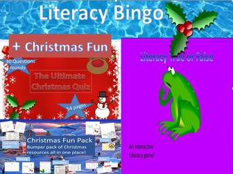 Literacy Games and Christmas Fun Pack