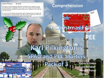 Karl Pilkington’s PEE and SPAG Starters + Christmas Fun