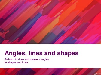 Drawing and measuring angles- Kandinsky