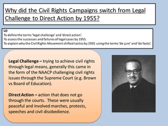 Civil Rights Legal Action up to 1955