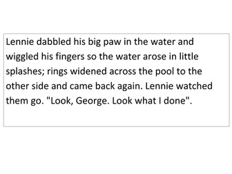 Of Mice and Men George and Lennie Analysis