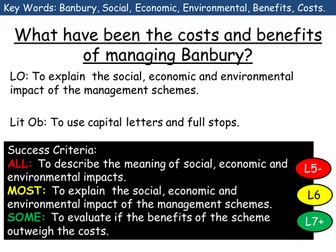 (New AQA) Rivers: Costs and benefits of managing Banbury (case study)