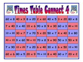 Connect 4 - Times a multiple of 10