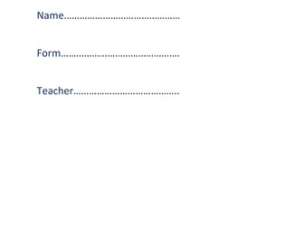 Student devising group workbook