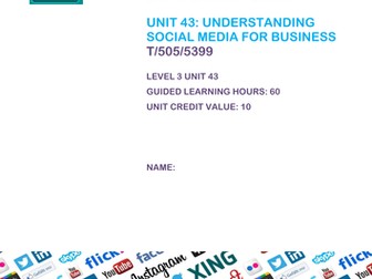 OCR Cambridge Technicals ICT Unit 43 Social Media for Business Use