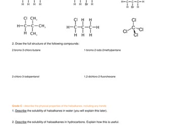 Intro to haloalkanes